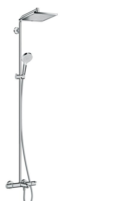 Hansgrohe Crometta E 240 Termostatik Kare Duş kolonu 27298000