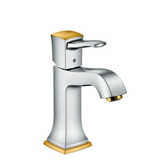 Hansgrohe Metropol Classic Tek Kollu Lavabo Bataryası Krom Altın Optik 