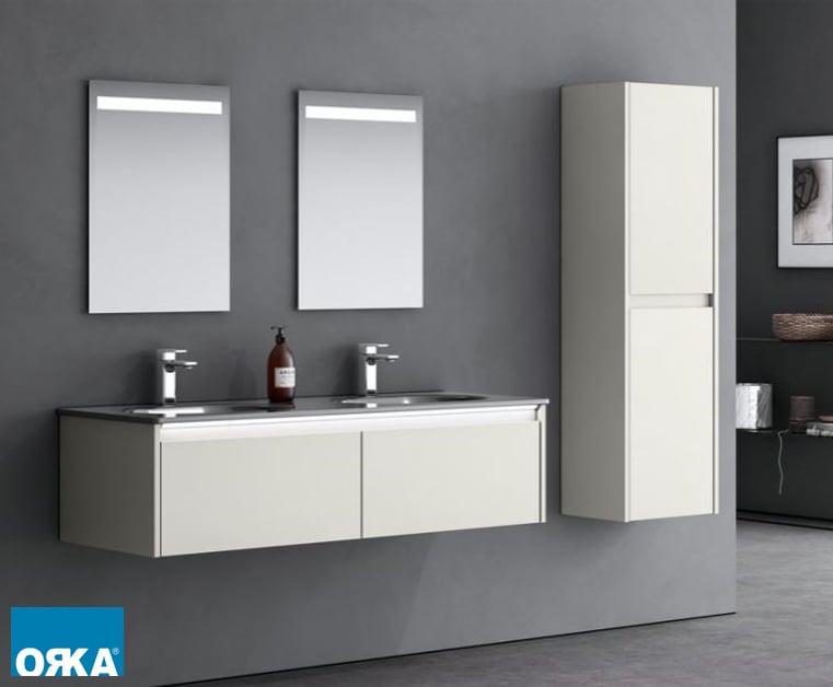 Orka Lisbon 132 cm Banyo Dolabı